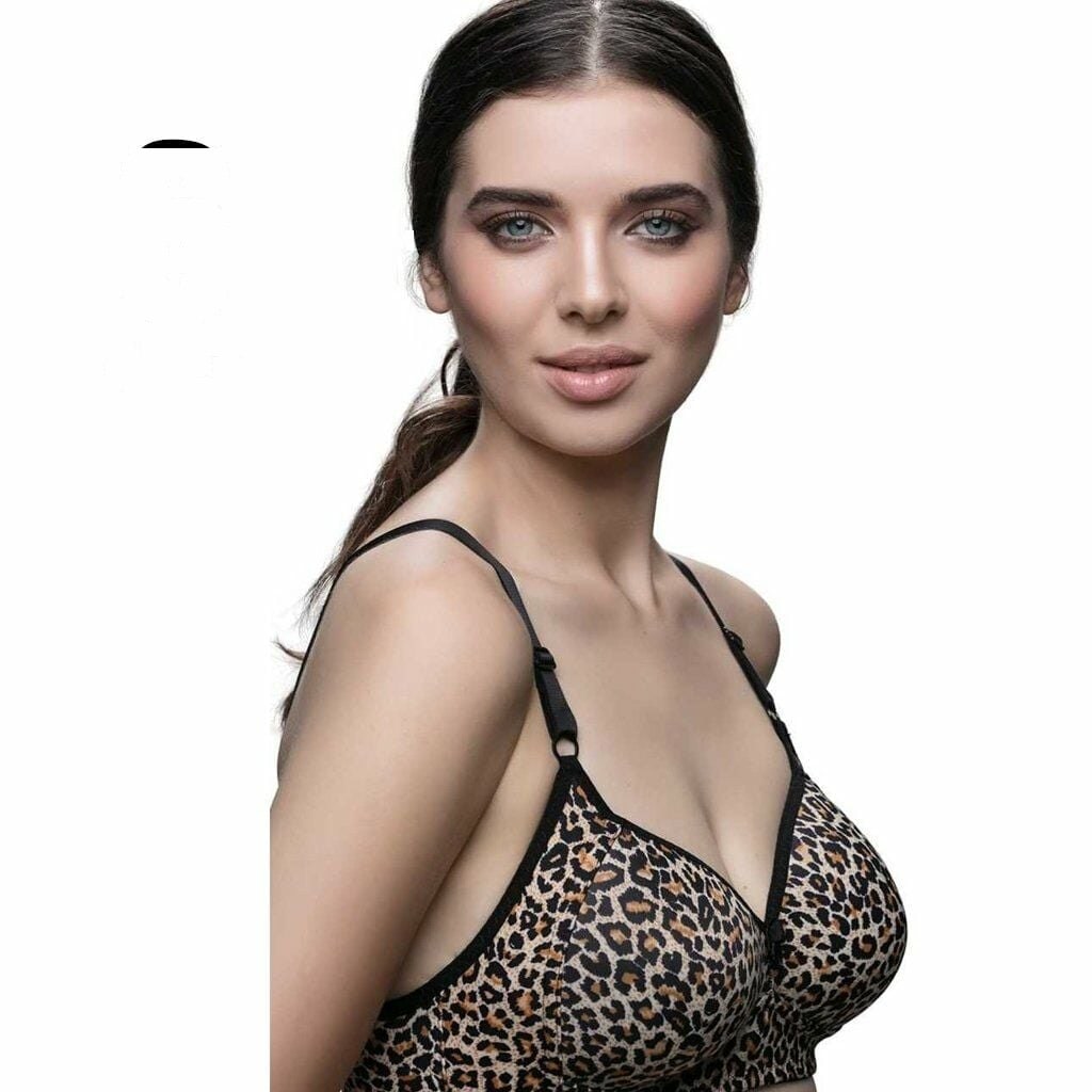 Liza 1000 Leopar Desenli Boş Kalıp Bayan Sütyen