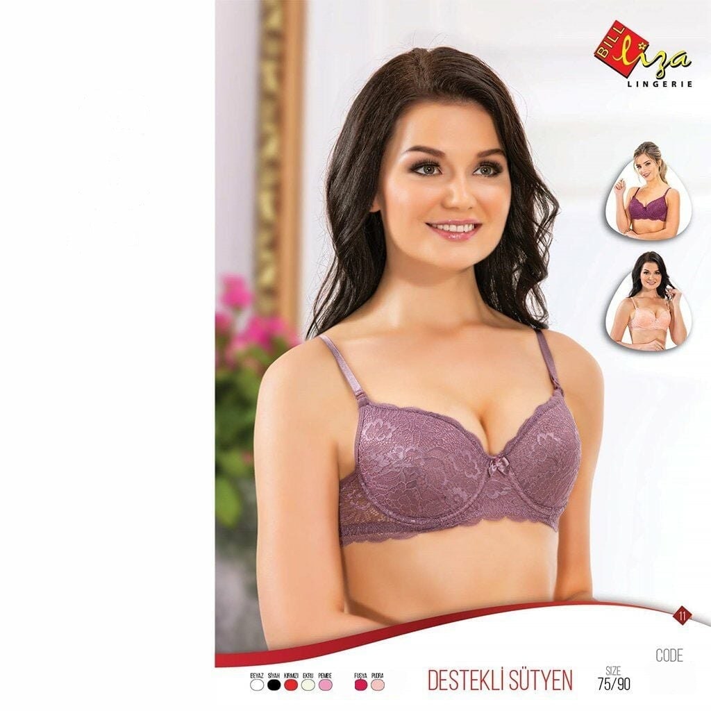 Liza 1015 Destekli Dantelli Bayan Sütyen