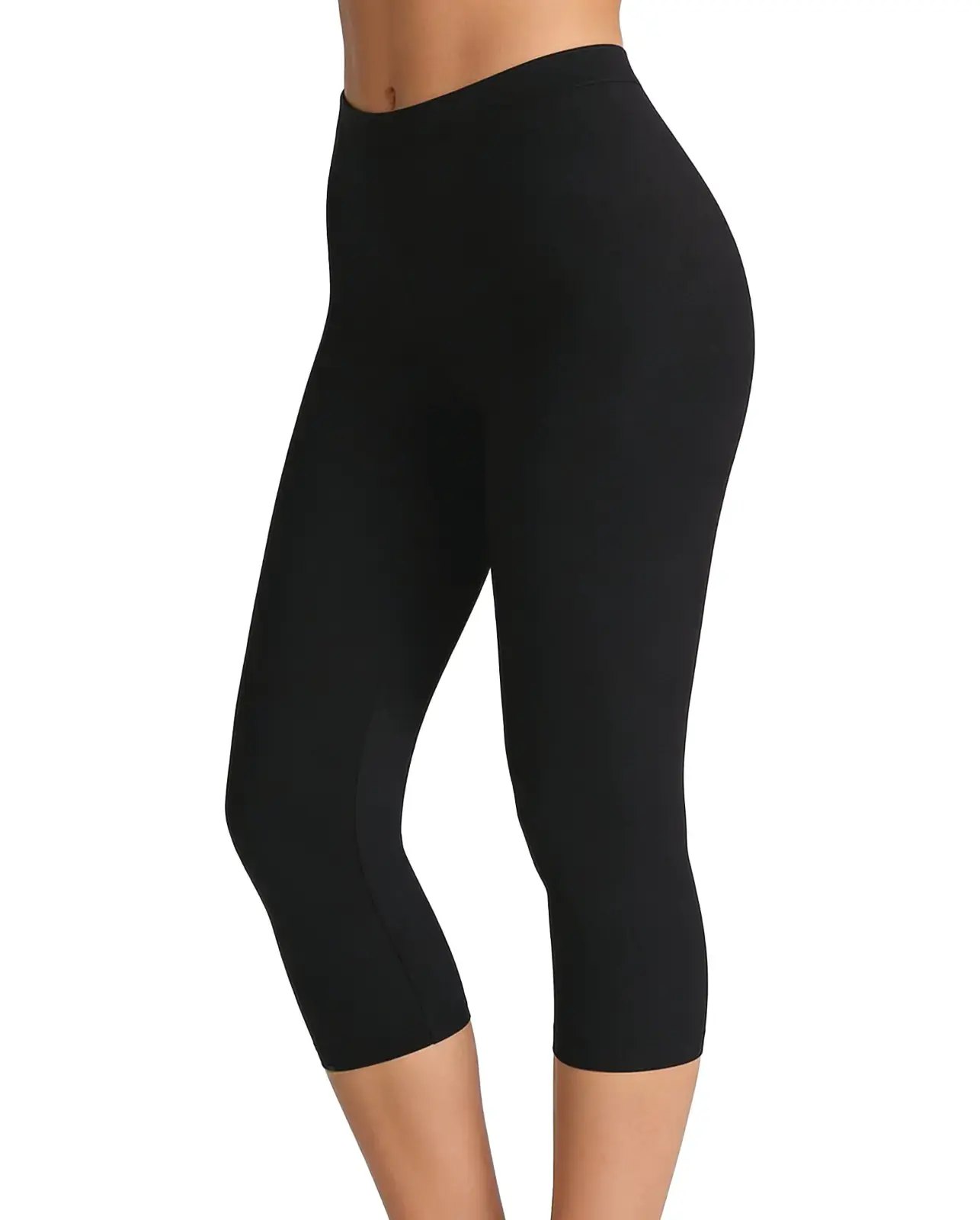 MY LUVİ 1013 Yüksek Bel Modal İz Yapmaz Bayan Kapri Tayt (M-4XL)
