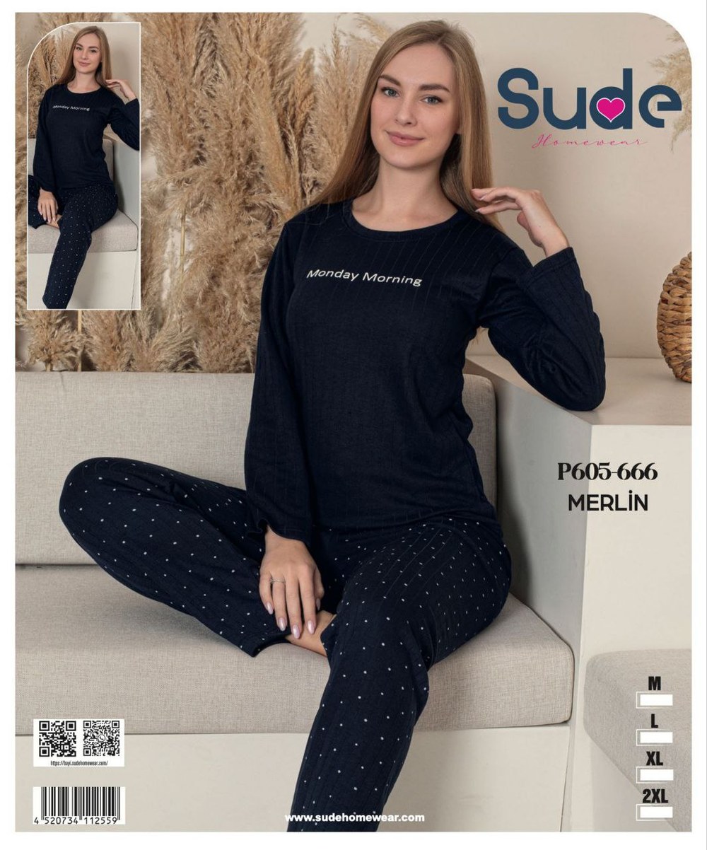 Sude Merlin Bayan Pijama Takım+ Kod