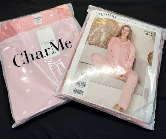 Charme 605 Milan Gömlek Yaka Uzun Kol Düğmelli Bayan Pijama Takım Kod