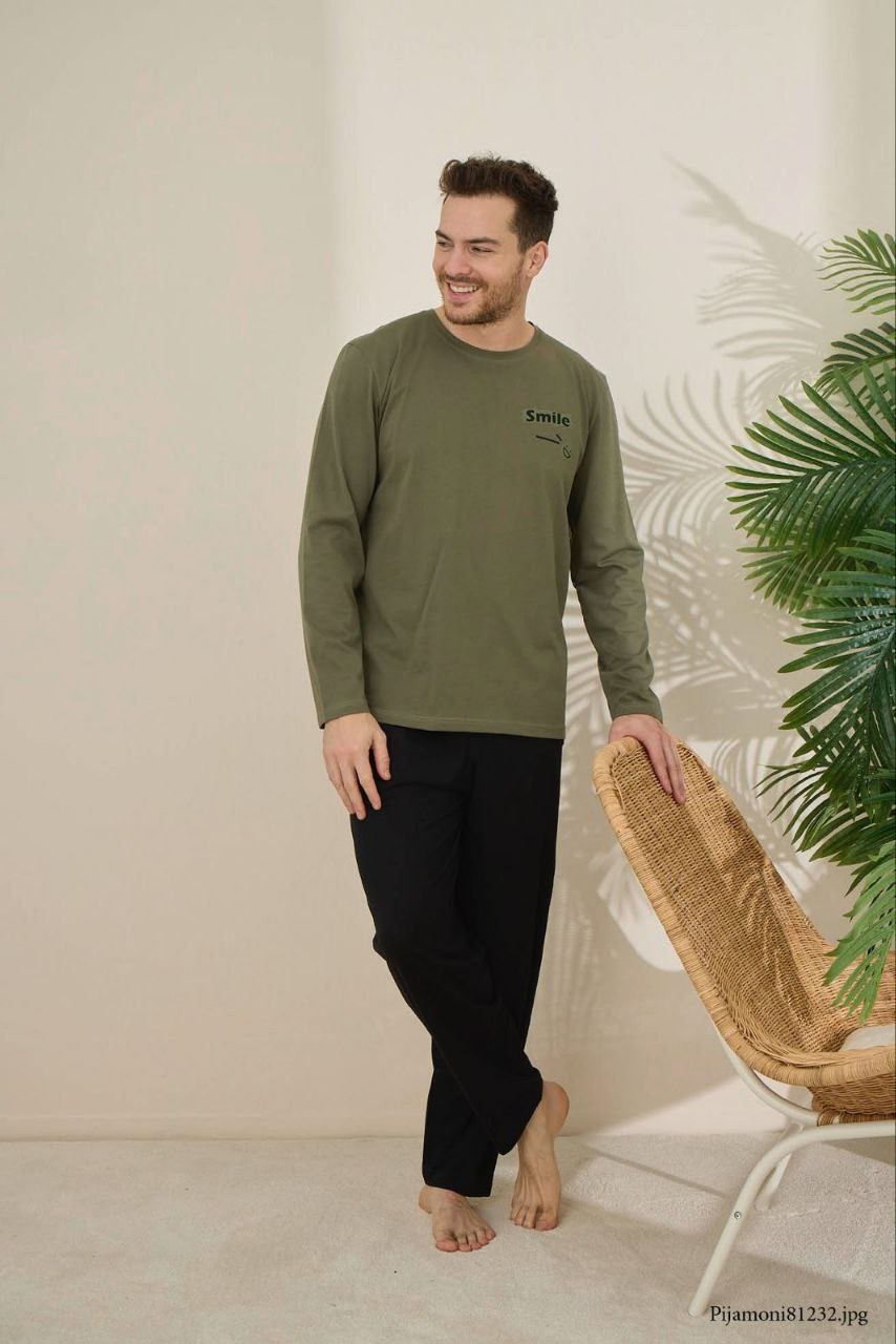 Pijaman 6150 Erkek Uzun Kol Pijama Takımı Kod