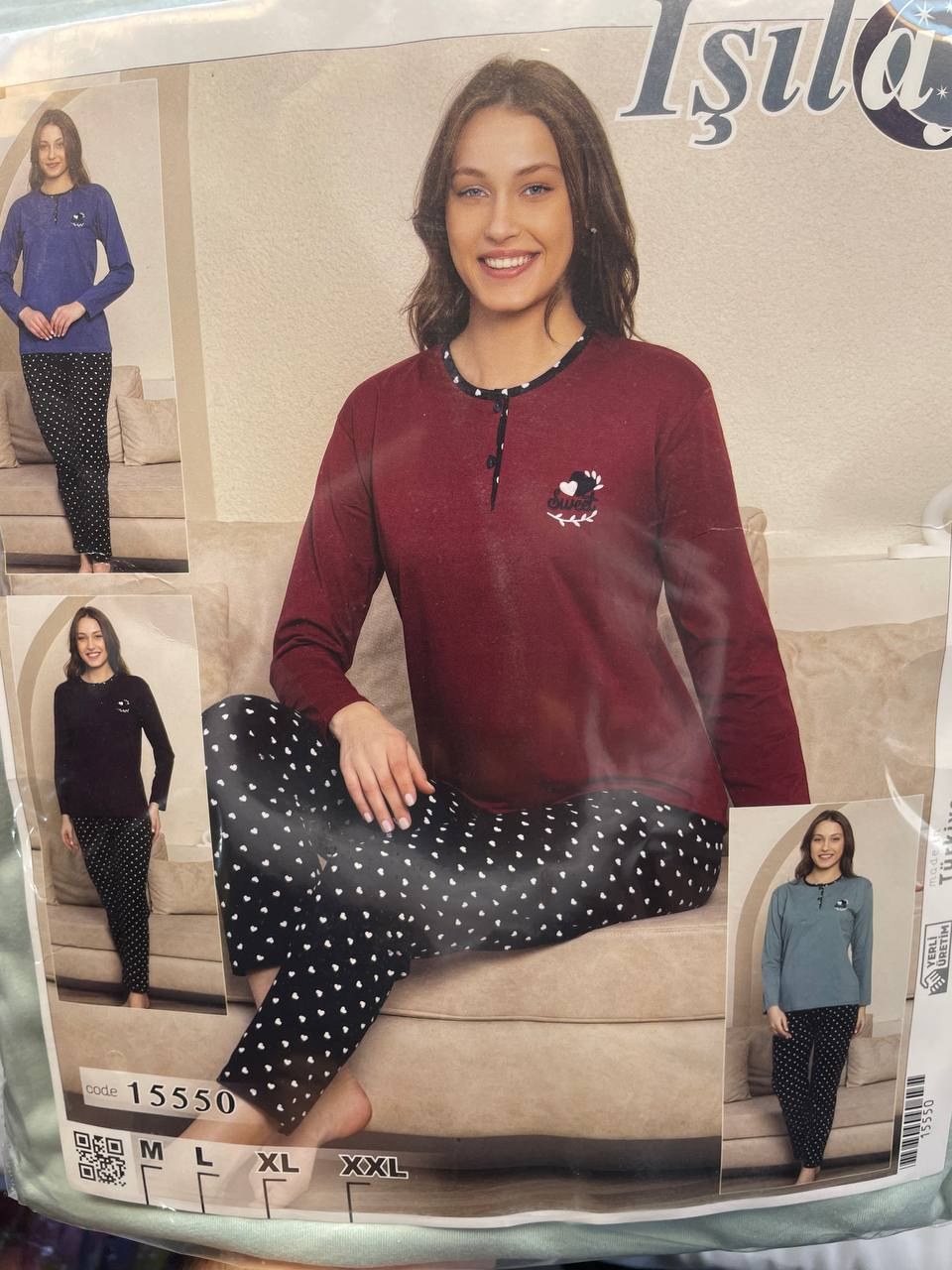 Işılay Penye Uzunkol Anne Pijama Takımı Kod
