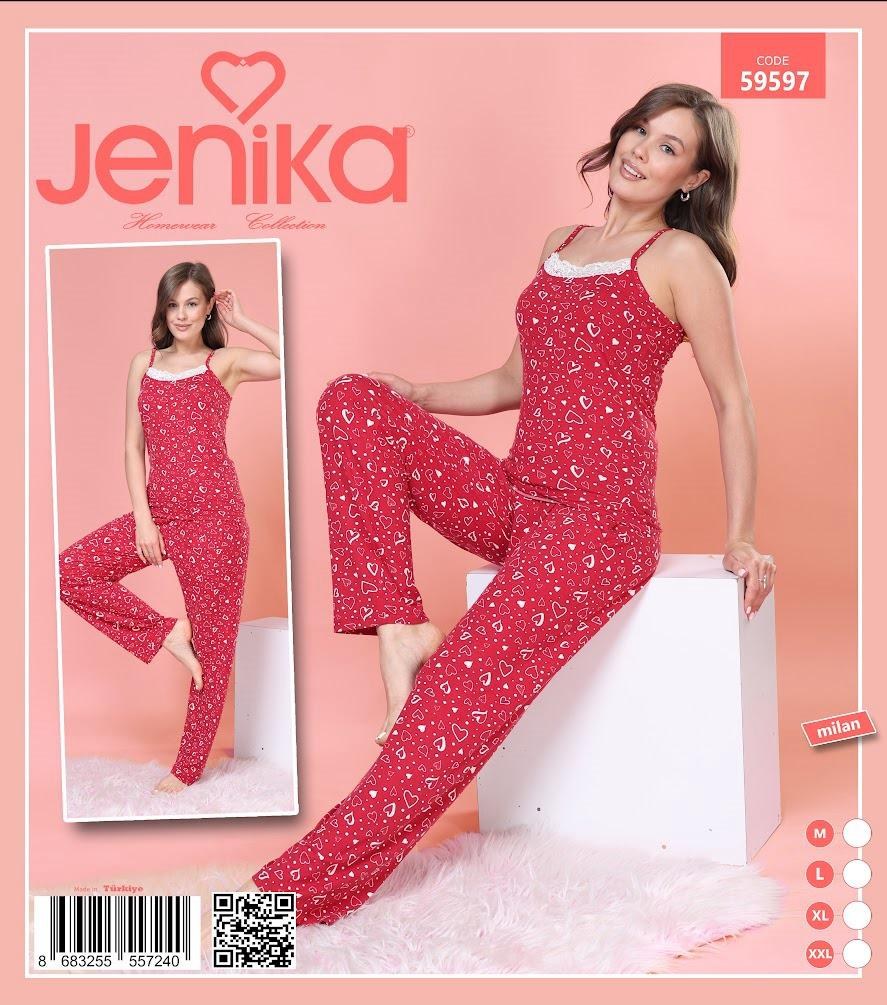 Jenika Milan İp Askı Atlet Pijama Takım Kod