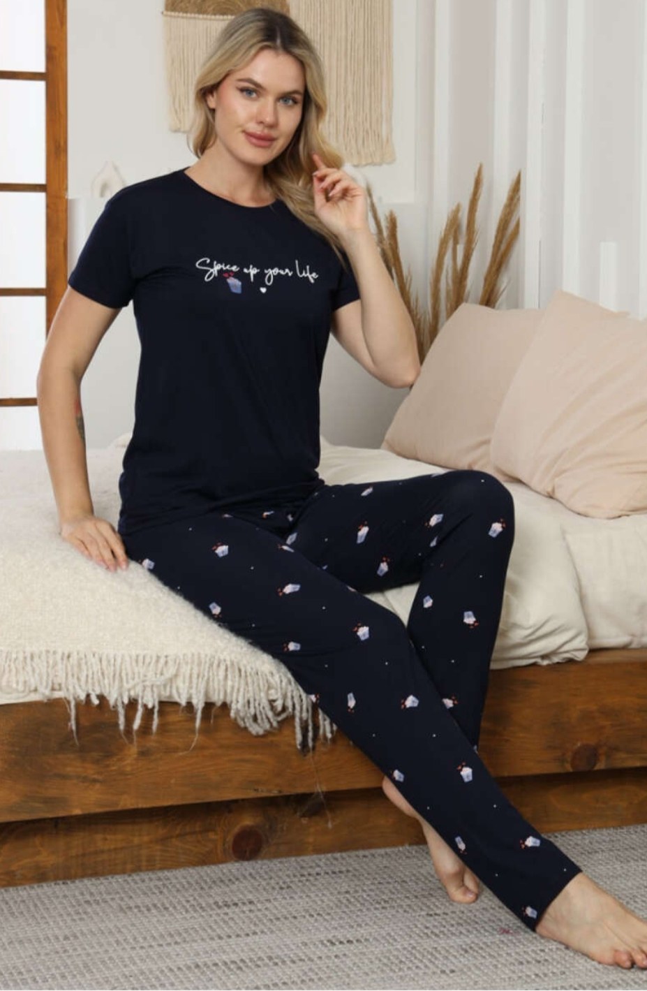 Işılay Milan Kısa Kol Bayan Pijama Takım