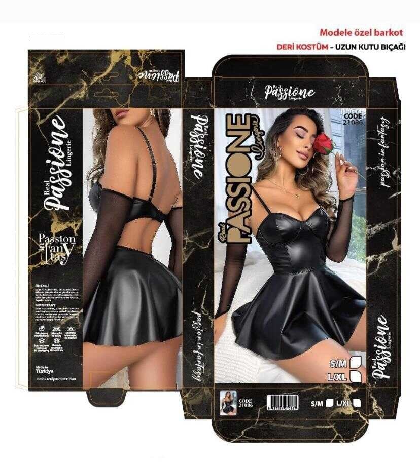 Passione 21086 Deri Fantazi Kostüm Kod