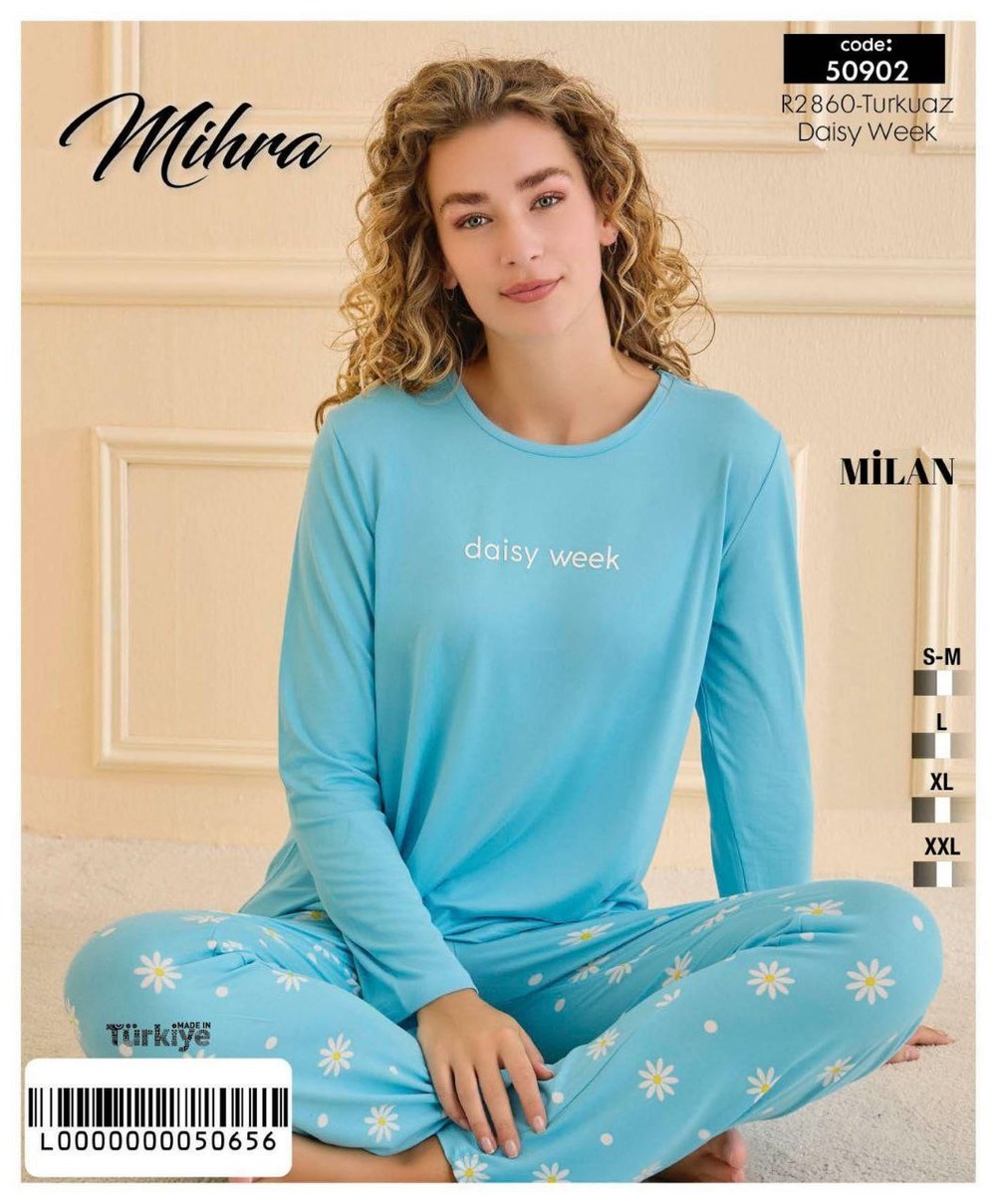 Mihra 50902 Milan Uzun Kol Bayan Pijama Takım Kod