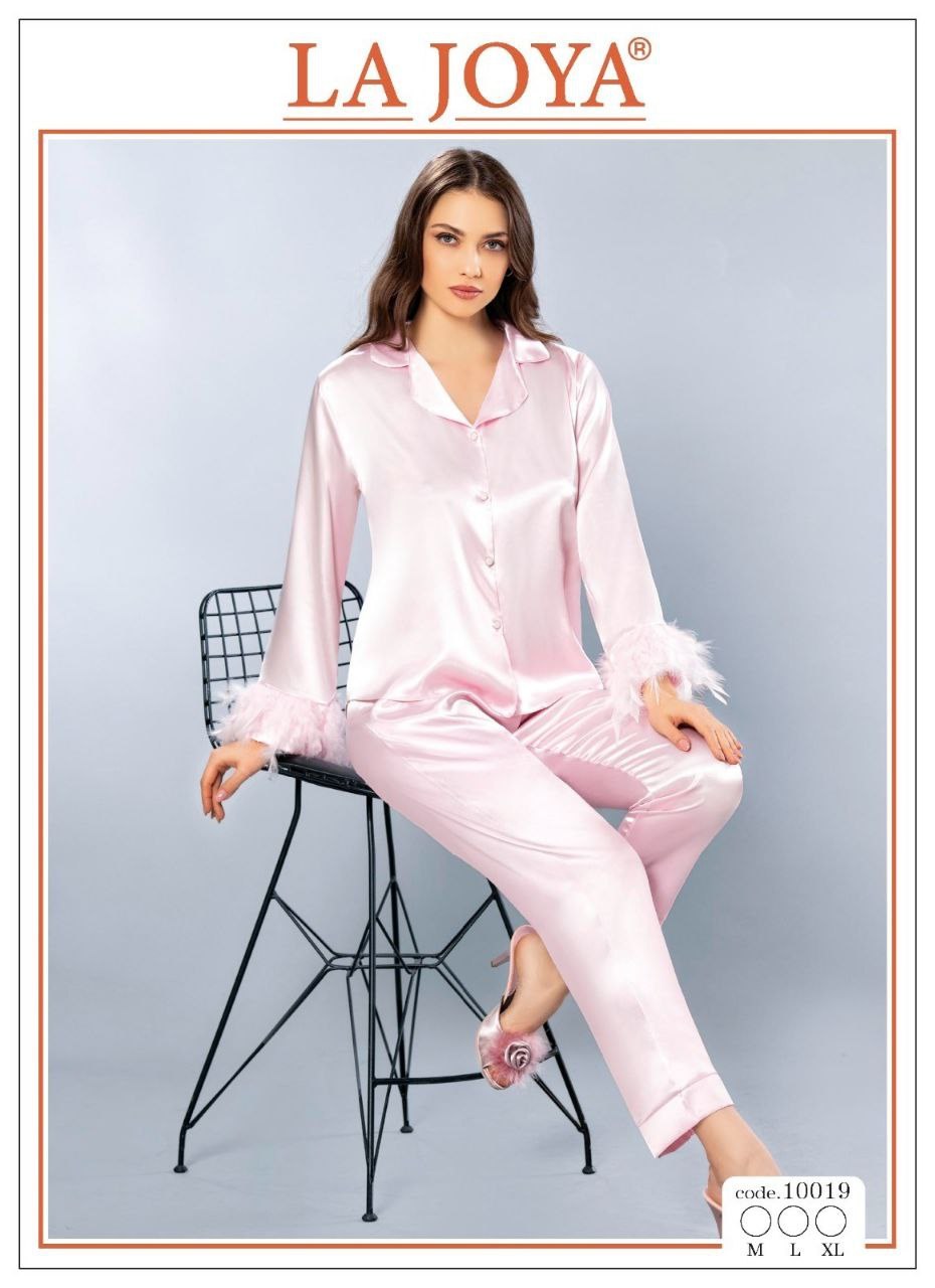 Lajoya 10020 Saten Pijama Tüylü Takım+