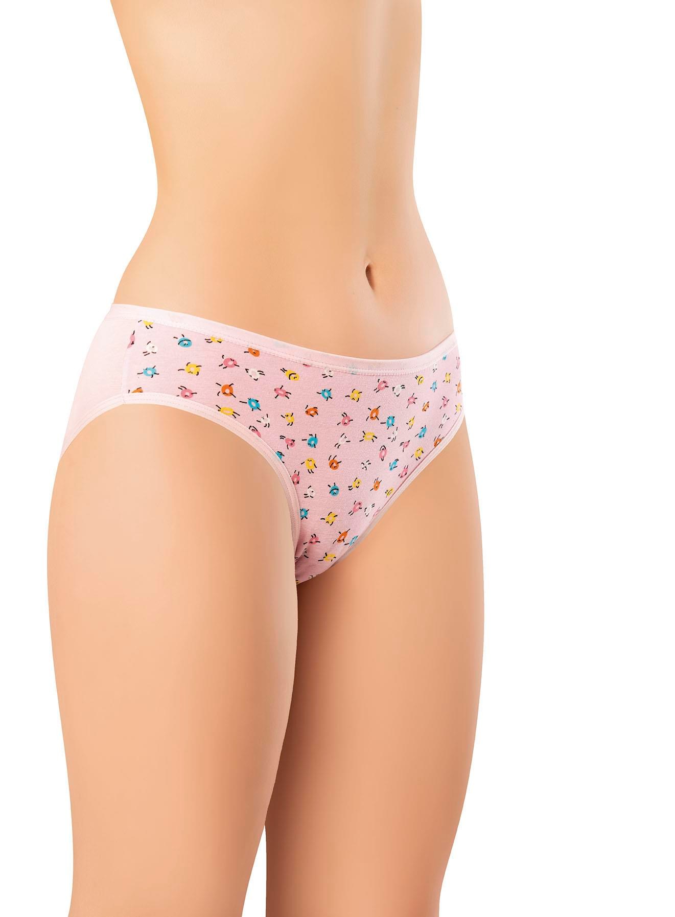 Kadın Desenli Pamuk Bikini Külot
