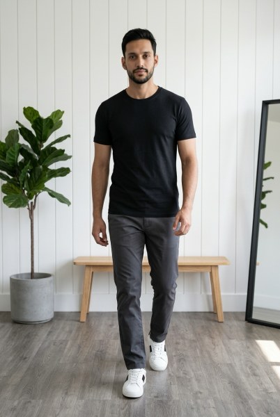 Tatkan Erkek Penye Modal O Yaka Casual T-Shirt