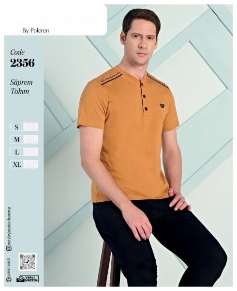 Over Sleep 2356 Erkek Süprem K.Kol Pijama Tk