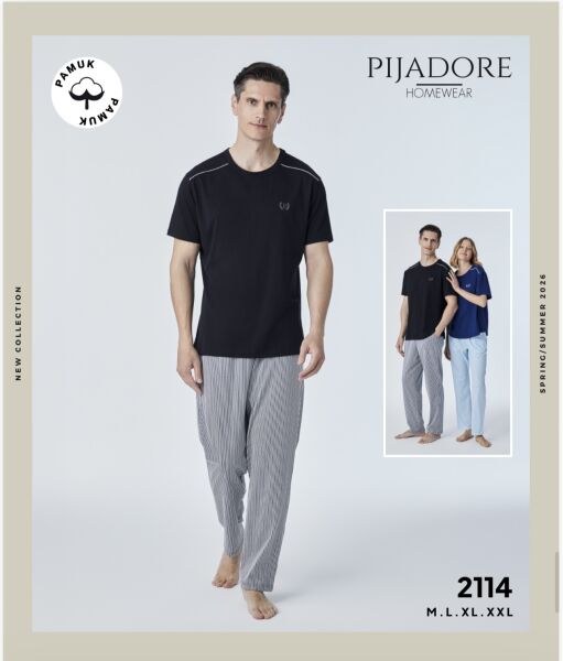 Pijadore 2114 Erkek Kısa Kol Pijama Takım
