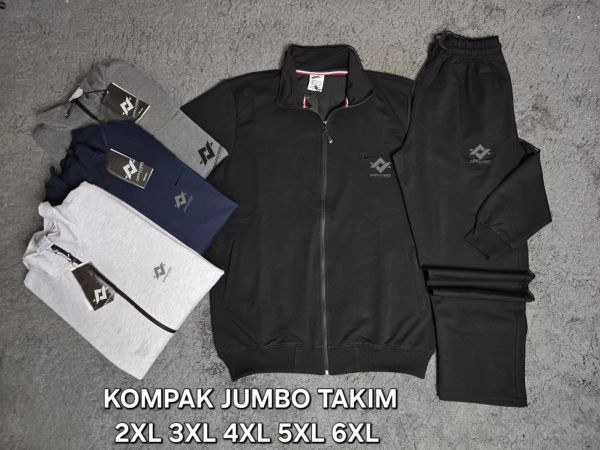 Drakess 11255 Erkek Kompak 2İP Battal Eşofman Tk