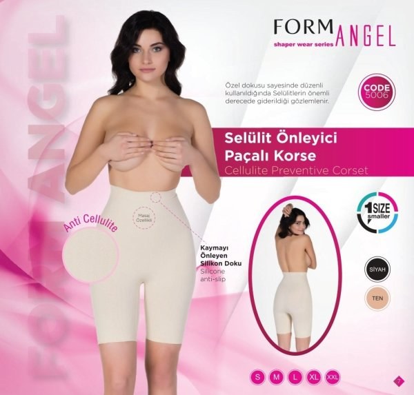 Form Angel 5006 Selülit Önleyici Paçalı Korse