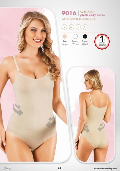 Form Time 9016 Çıtçıtlı Body Korse