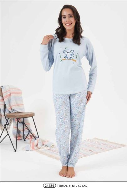 Estiva 24484 Bayan Termal Pijama Takım