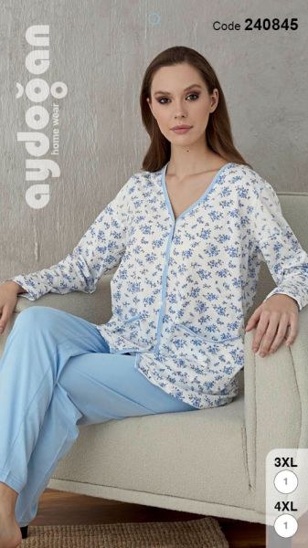 Aydoğan 240845 Bayan Empirme B.Düğ.Pijama Tk 6-7