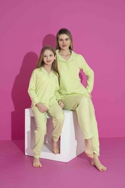 Tarık 3030 Bayan Gömlek U.Kol Pijama Takım