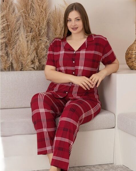 Charme M600-461 Milan Gömlek K.Kol Pijama Takım