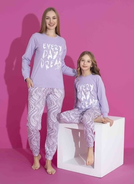 Tarık 2966 Bayan Ayı Baskılı U.Kol Pijama Takımı