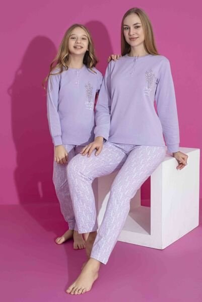 Tarık 2964 Bayan Çiçek Baskılı U.Kol Pijama Takımı