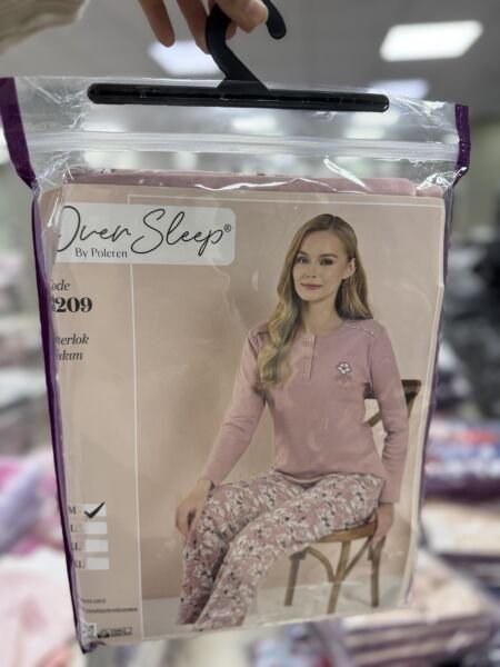 Over Sleep 3209 Bayan İnterlok Pijama Takım