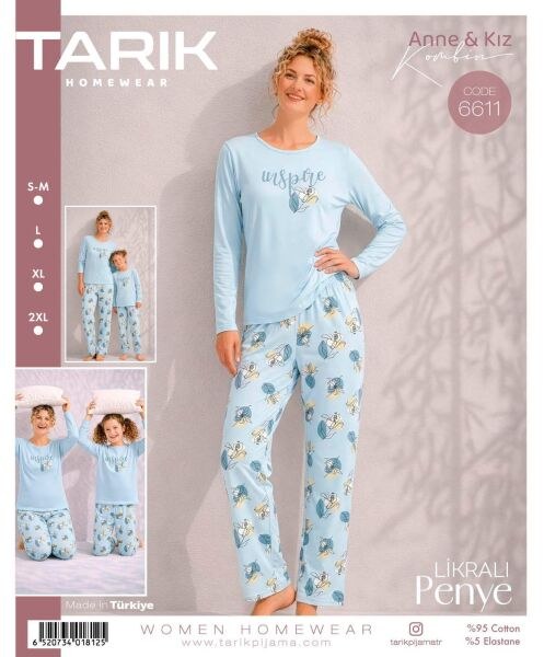 Tarık 6611 Bayan İnspire Baskı Pijama Takımı