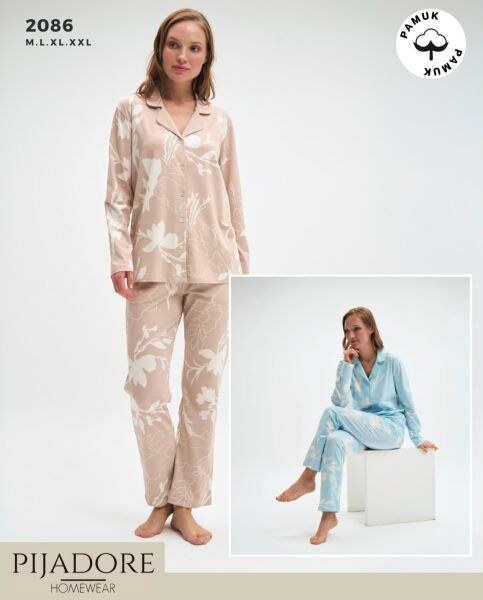 Pijadore 2086 Bayan Ö.Düğ.Pijama Takım
