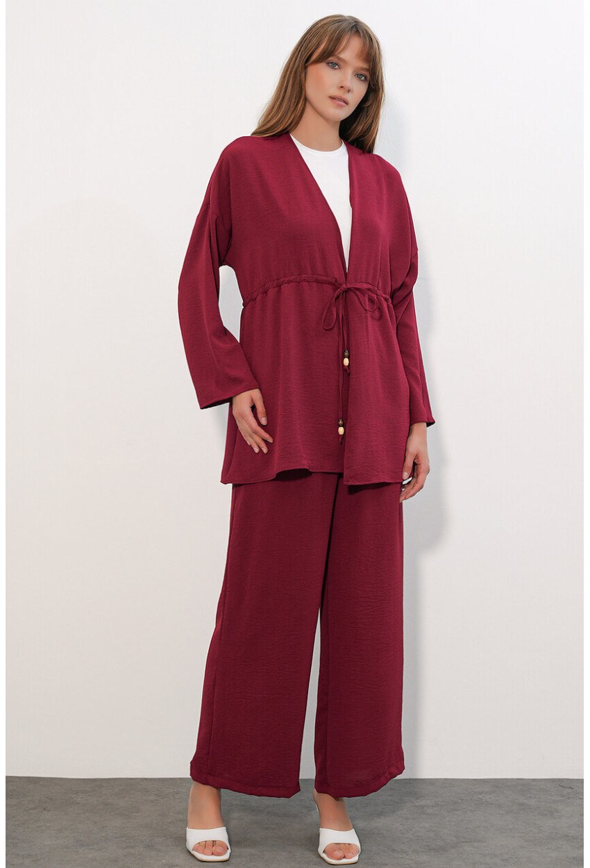 Kadın Ayrobin Kimono Pantolon İkili Takım 30101