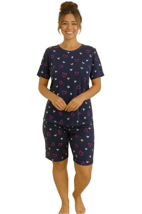 Milan Kısa Kol Kaprili Pijama Takımı