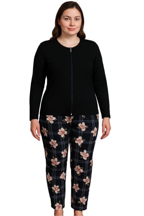 Jenika Kadın Süet Viskon Pijama Takımı