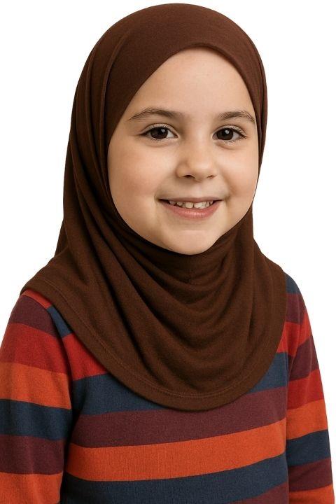 Belinda Pratik Çocuk Eşarbı - Kahvrengi