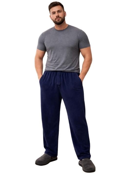 Erkek Battal Polar Pijama Altı - Lacivert